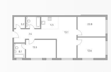 Планировка квартиры, ID 52686