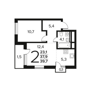 Планировка квартиры, ID 550698