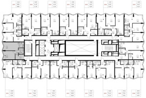 Планировка однокомнатной(квартира) площадью 42.6 квадратных метров в “Дом премиум-класса МИРА”