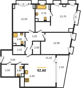 Планировка квартиры, ID 112431