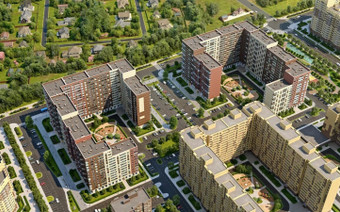 ЖК "Новое Пушкино" с высоты птичьего полета