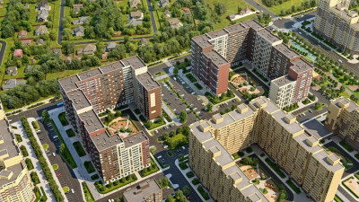 Планировка двухкомнатной(квартира) площадью 56.54 квадратных метров в ЖК “Жилые кварталы Новое Пушкино”