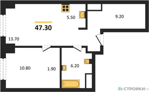 Планировка квартиры, ID 527689