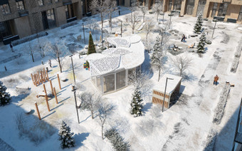 Двор в ЖК “Smart Garden”