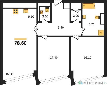 Планировка квартиры, ID 405218