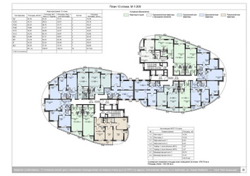 Планировка студии(квартира) площадью 38.1 квадратных метров в ЖК “ЖК Соболевка”