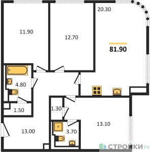 Планировка квартиры, ID 203804