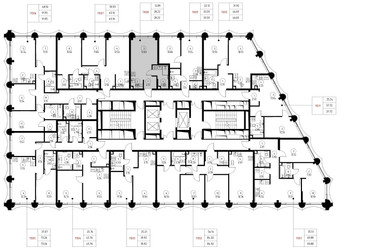 Планировка студии(квартира) площадью 28.2 квадратных метров в ЖК “Дом премиум-класса МИРА”
