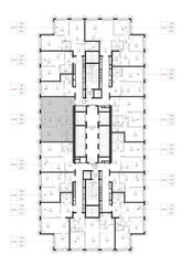 Планировка двухкомнатной(квартира) площадью 61.5 квадратных метров в ЖК “ЖК СЕТ”