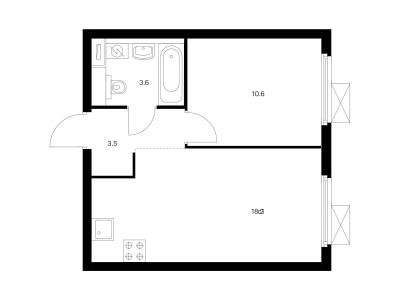 Планировка квартиры, ID 212378