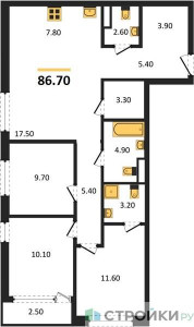Планировка квартиры, ID 233583