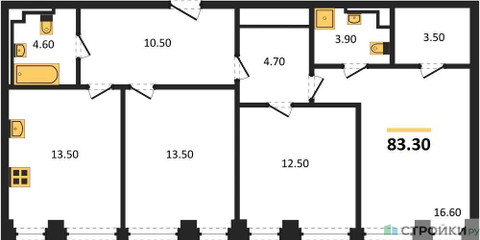 Планировка квартиры, ID 302031