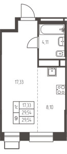 Планировка квартиры, ID 555015