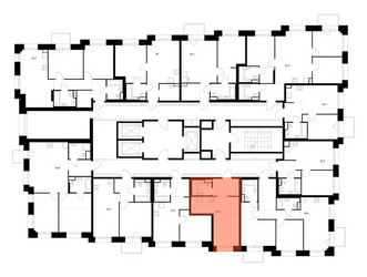 Планировка студии(квартира) площадью 28.3 квадратных метров в ЖК “ЖК Онежский вал”