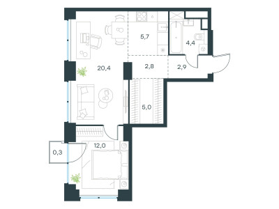 Планировка квартиры, ID 465377