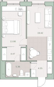 Планировка квартиры, ID 518576