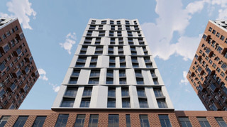 Фасад ЖК “Квартал Авиаторов”