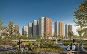 вид сбоку жк Оранж парк