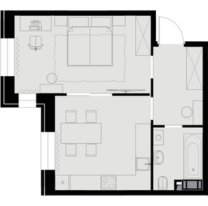 Планировка квартиры, ID 500554