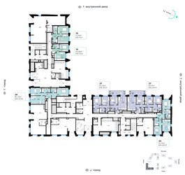 Планировка однокомнатной(квартира) площадью 47.93 квадратных метров в ЖК “СберСити в Рублево-Архангельском”