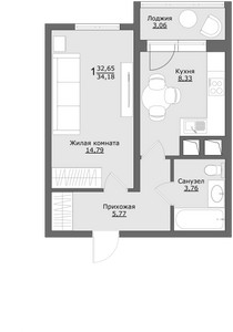 Планировка квартиры, ID 553292