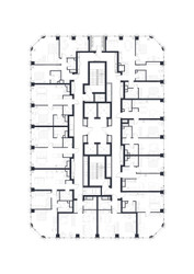 Планировка студии(квартира) площадью 39.4 квадратных метров в ЖК “ЖК 1-й Нагатинский (Первый Нагатинский)”