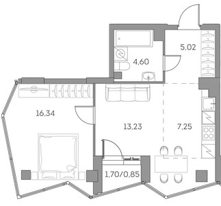 Планировка квартиры, ID 536880