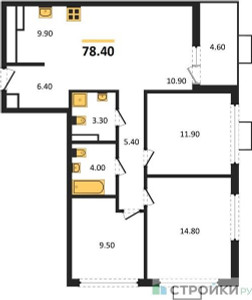 Планировка квартиры, ID 315458