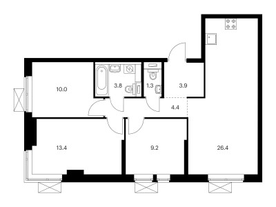 Планировка квартиры, ID 185092