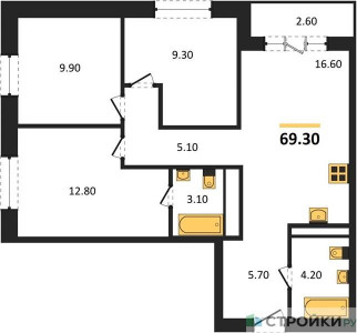 Планировка квартиры, ID 453109