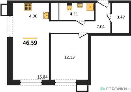 Планировка квартиры, ID 345647