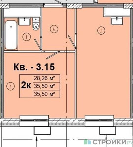 Планировка квартиры, ID 267937