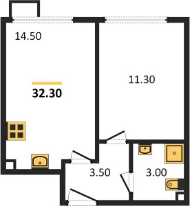 Планировка квартиры, ID 109766