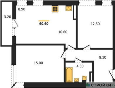 Планировка квартиры, ID 417735