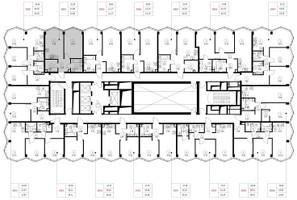 Планировка однокомнатной(квартира) площадью 45.1 квадратных метров в “Дом премиум-класса МИРА”