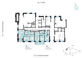 Планировка двухкомнатной(квартира) площадью 80.82 квадратных метров в “СберСити в Рублево-Архангельском”