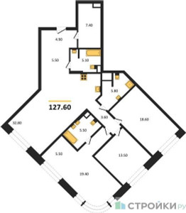 Планировка квартиры, ID 513627