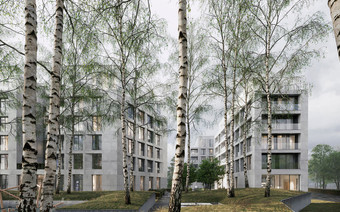 Двор в ЖК "FORIVER Residence"