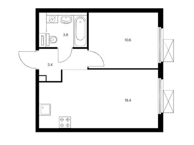 Планировка квартиры, ID 39373