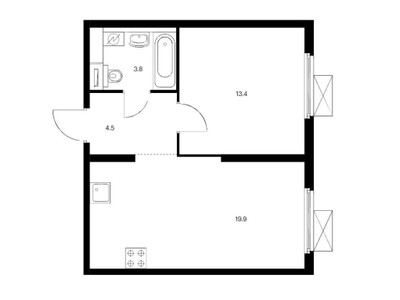 Планировка квартиры, ID 39459