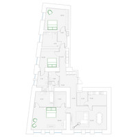 Планировка трехкомнатной(квартира) площадью 179.3 квадратных метров в “ЖК Клубный дом Duo (Дуо)”