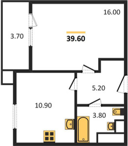 Планировка квартиры, ID 111539