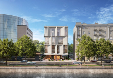 Планировка 4+ комнатной(квартира) площадью 134.4 квадратных метров в ЖК “ЖК Саввинская 17”