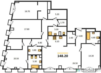 Планировка квартиры, ID 112493