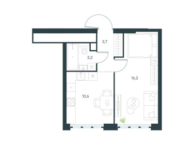 Планировка квартиры, ID 498491