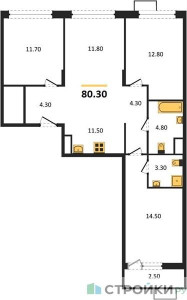 Планировка квартиры, ID 161124