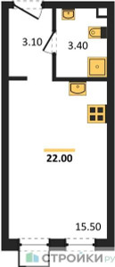 Планировка квартиры, ID 351009