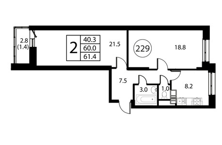 Планировка квартиры, ID 553250