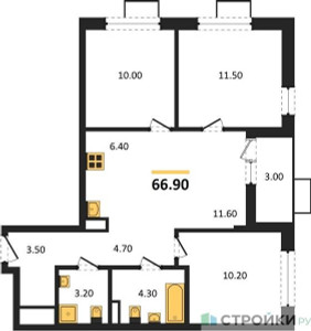 Планировка квартиры, ID 350222