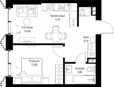 Планировка квартиры, ID 544936